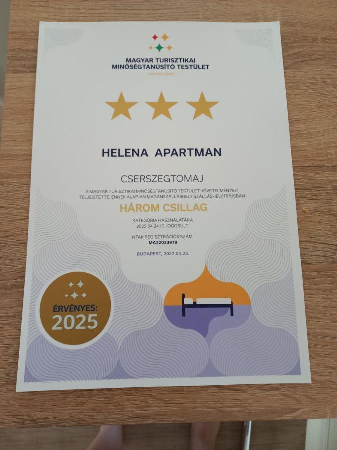 Helena Apartman Cserszegtomaj Luaran gambar
